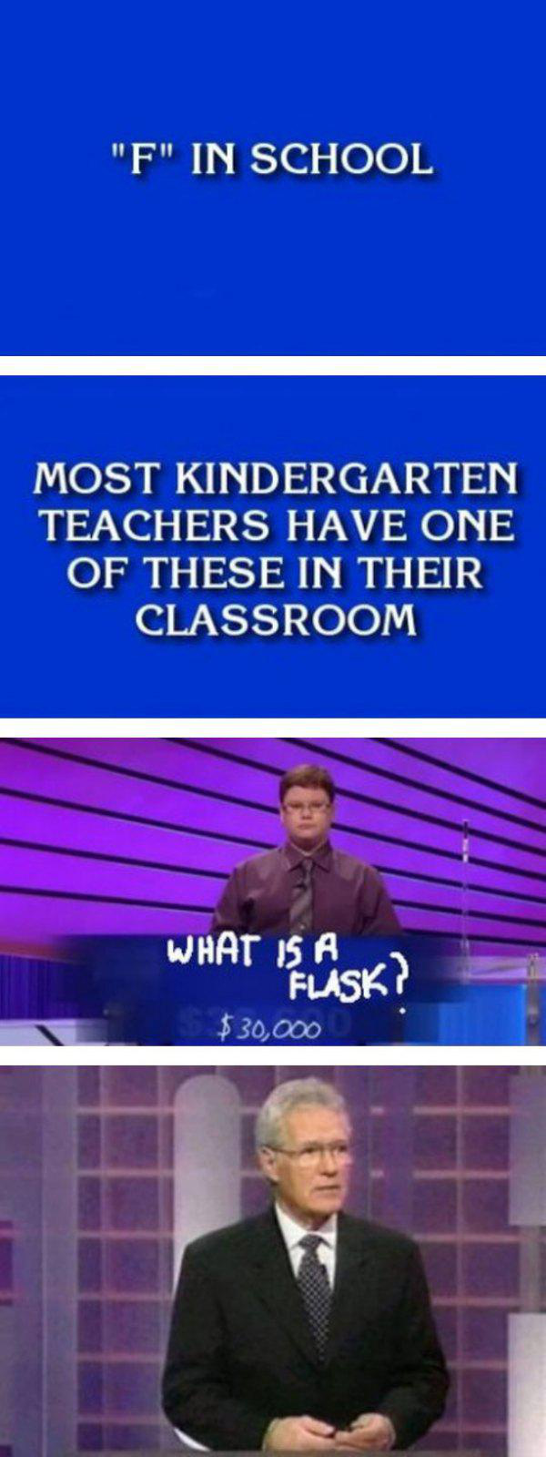 Image result for jeopardy kindergarten flask